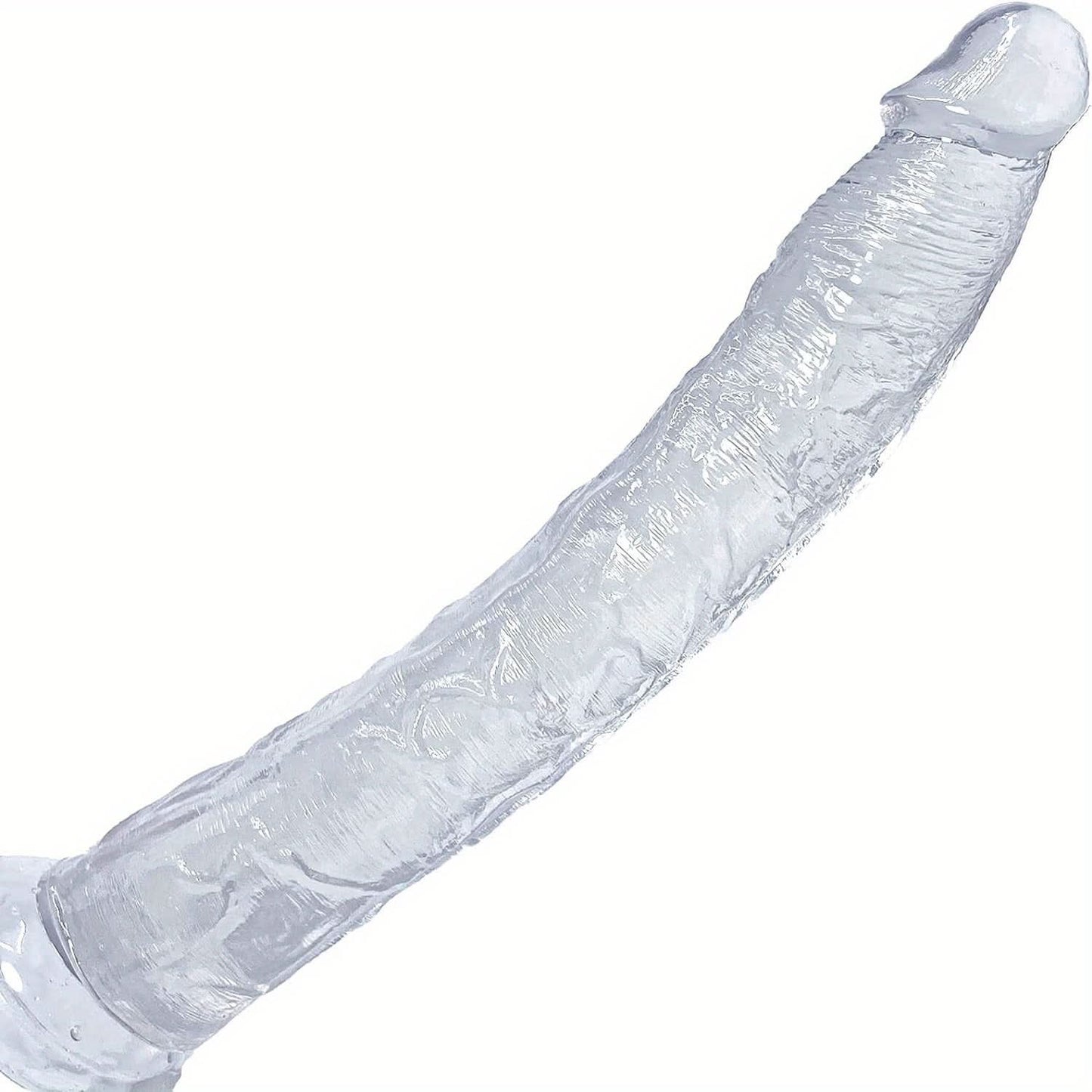 1pc Realistic Dildo With Small Glans, Balls - Free 13.4 Inch Big Dildo Jelly Dildo With Strong Suction Cup, Adult Product Sex Toy For Women Men Anal Play - LustMia