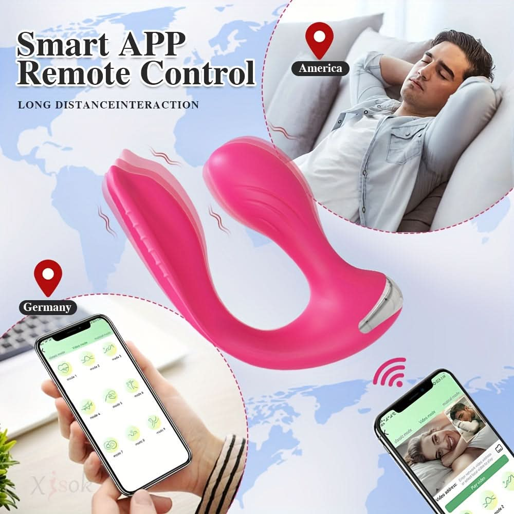 1pc APP Control Wearable Vibrator For Women Butt Plug G Spot Dildo Prostate Massager Wearable Anal Plug Sex Toys For Adults Couples - LustMia