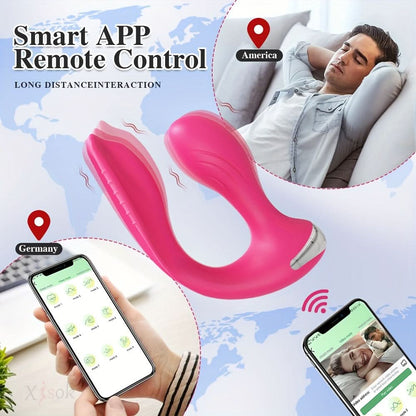 1pc APP Control Wearable Vibrator For Women Butt Plug G Spot Dildo Prostate Massager Wearable Anal Plug Sex Toys For Adults Couples - LustMia