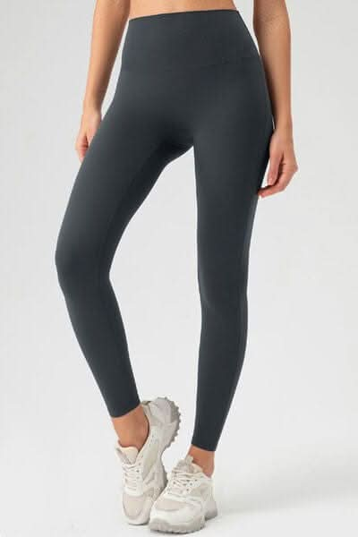 High Waist Skinny Active Pants - LustMia