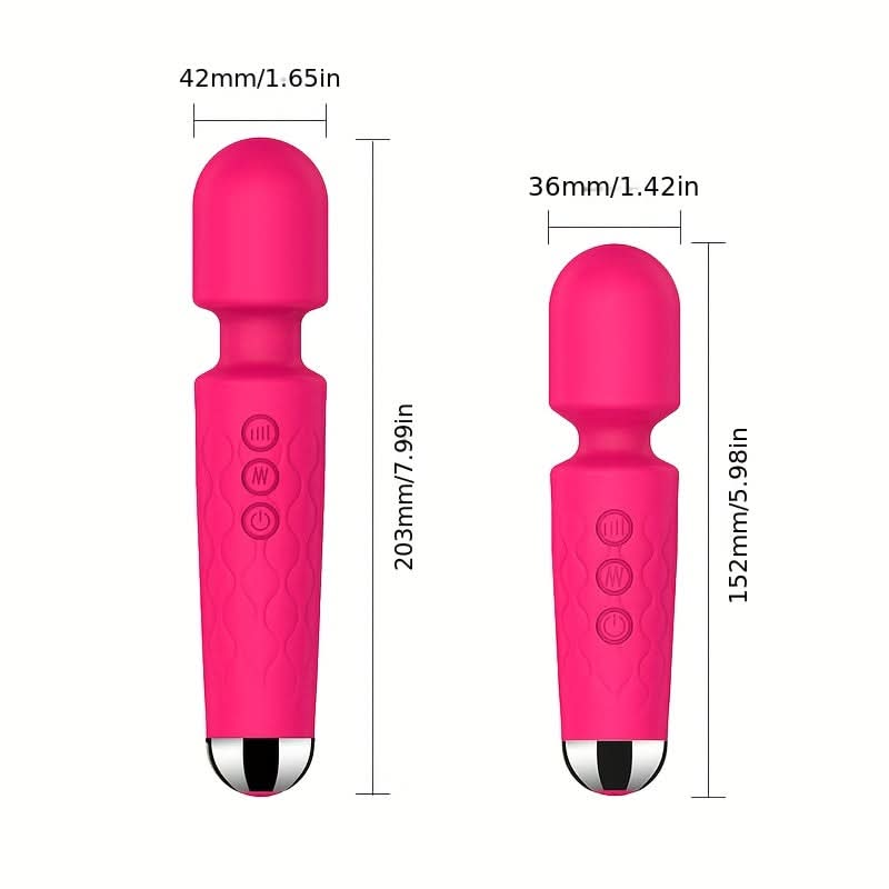 1pc AV Stick Vibrator Adult Sex Products, Women's Multi - functional USB Rechargeable Handheld Body Massager, Clitoral G - spot Vibrator Women's Sex Toy, 20 - frequency Strong Vibration Mini Flirting Massage Stick Masturbation Vibrator - LustMia