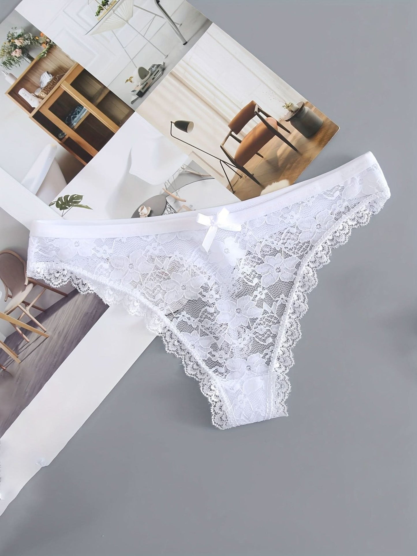 6pack Women's Lace Thong Panty - LustMia