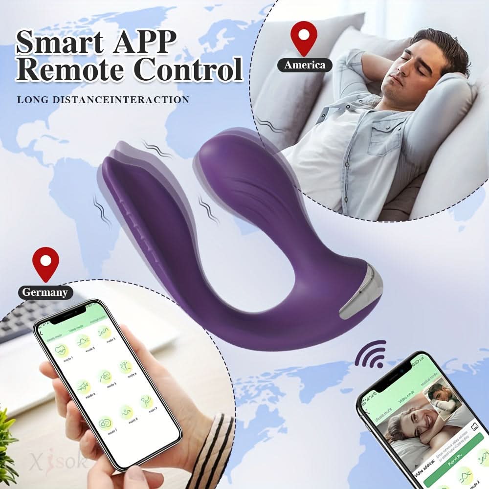 1pc APP Control Wearable Vibrator For Women Butt Plug G Spot Dildo Prostate Massager Wearable Anal Plug Sex Toys For Adults Couples - LustMia