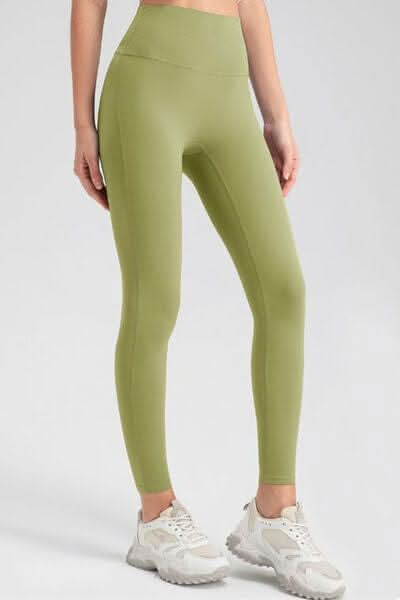 High Waist Skinny Active Pants - LustMia