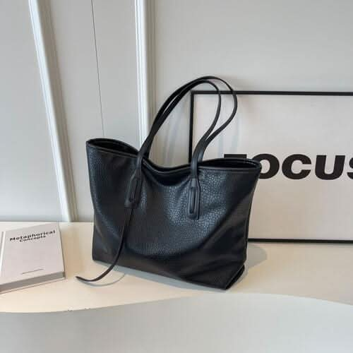 PU Leather Tote Bag - LustMia