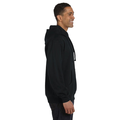 Recycled Polyester Unisex Pullover Hoodie | Econscious EC5500 Black - LustMia