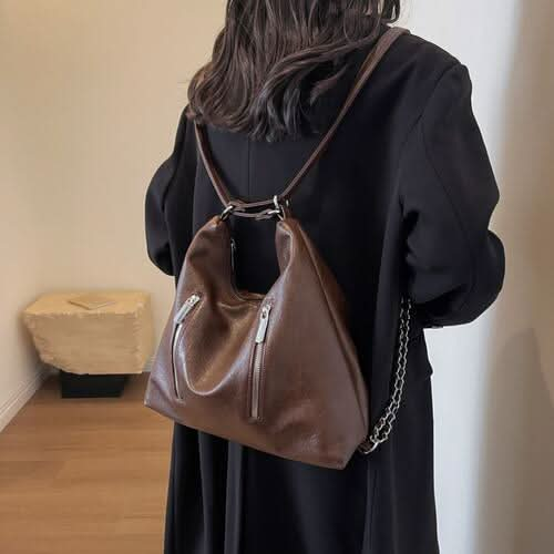 PU Leather Tote Bag - LustMia