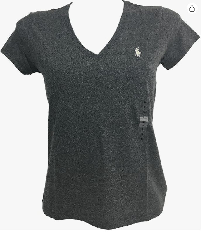 Polo RL Women's V - Neck Pony T-Shirt - LustMia