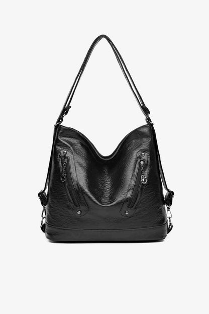 PU Leather Shoulder Bag - LustMia