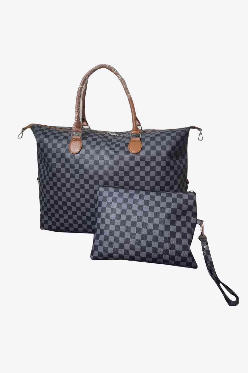 Checkered Two - Piece Bag Set - LustMia