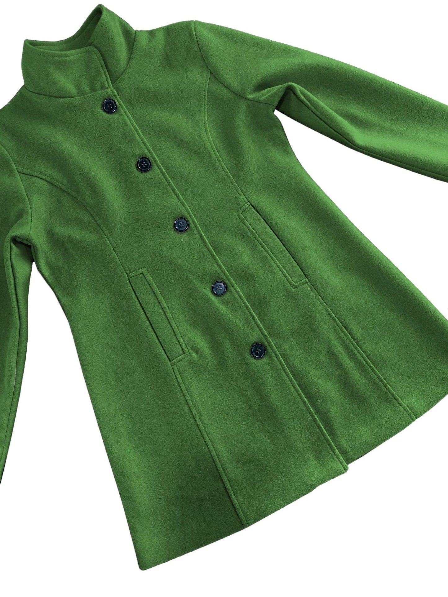 Womens Stylish Solid Color Overcoat Cozy Warm - LustMia