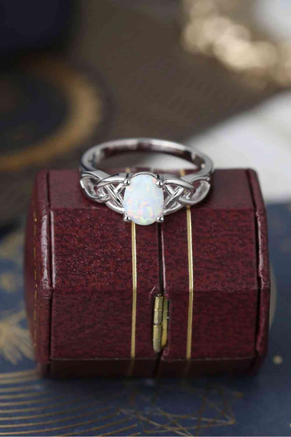 Crisscross 4 - Prong Opal Ring - LustMia