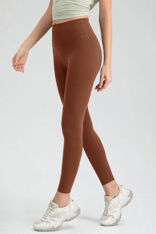 Wide Waistband High Waist Sport Leggings - LustMia