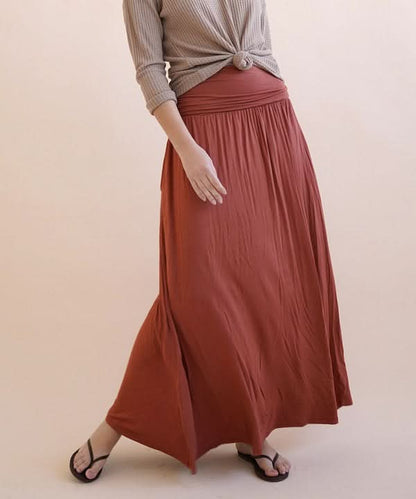 BAMBOO YOGA MAXI SKIRT - LustMia