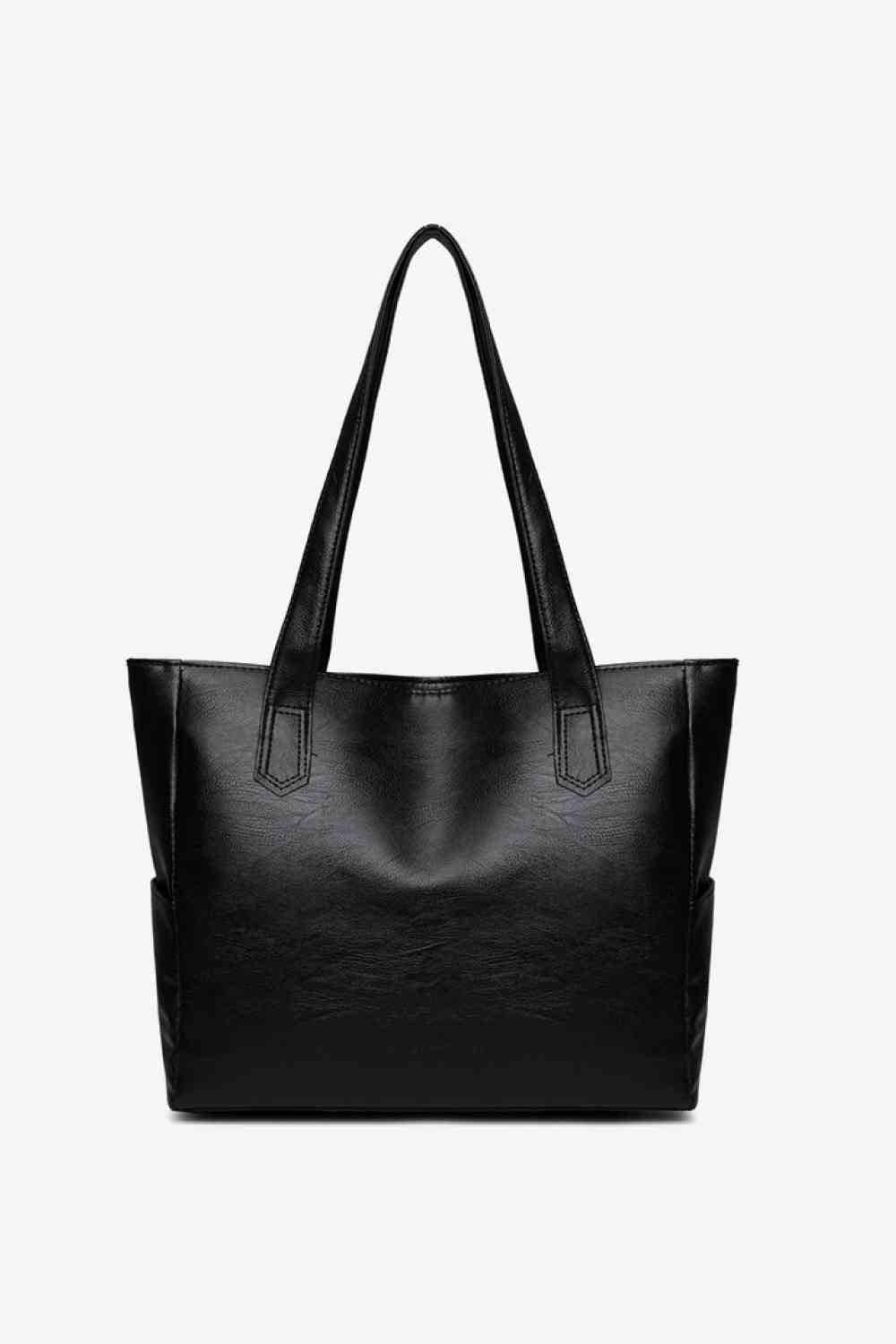 PU Leather Tote Bag - LustMia