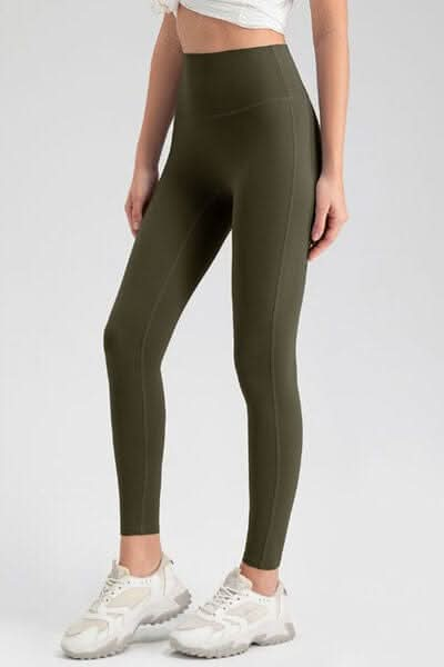 High Waist Skinny Active Pants - LustMia