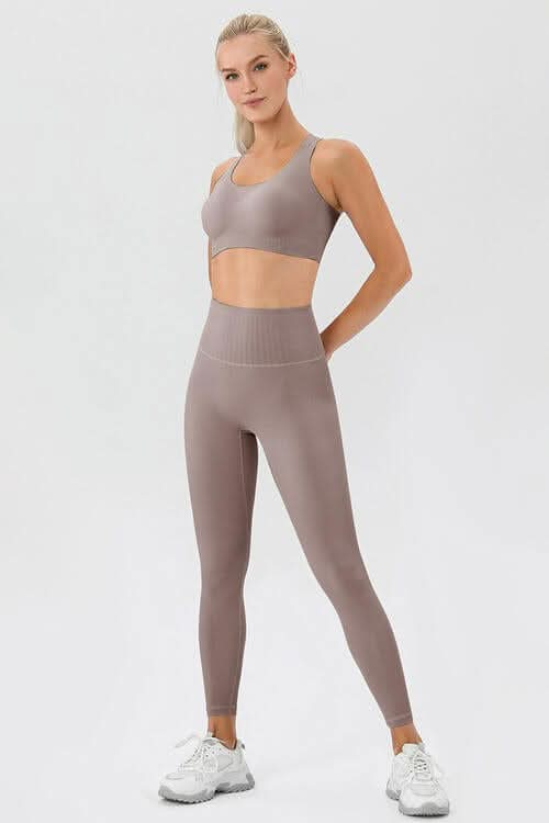 High Waistband Active Leggings - LustMia