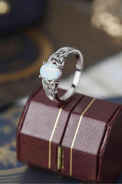 Crisscross 4 - Prong Opal Ring - LustMia