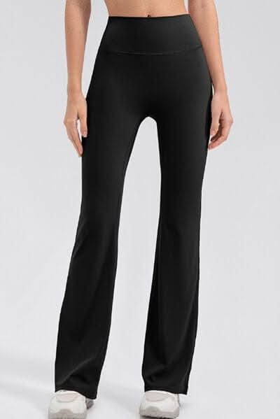 High Waist Straight Active Pants - LustMia