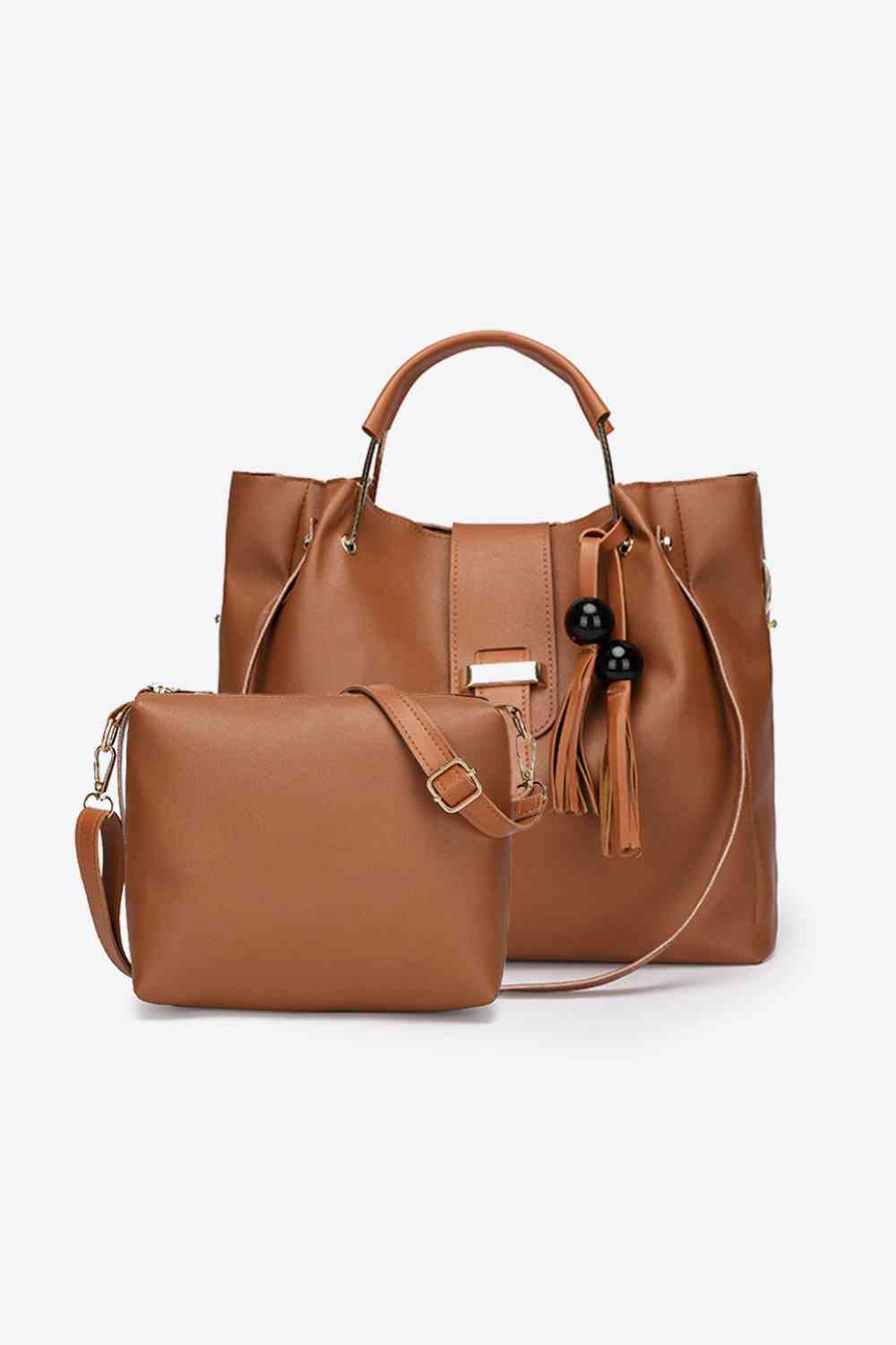 2 - Piece PU Leather Bag Set - LustMia