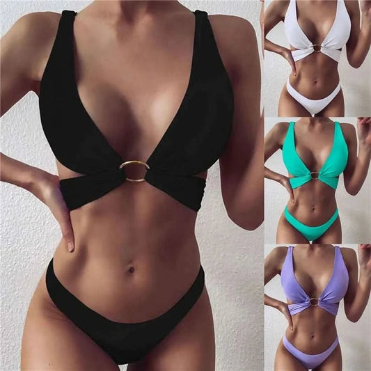 Push Up Bikini 2021 Sexy Bikini Set Women Swimwear Bathing Suit Micro Swimsuit Female Swimming Suit Bandage Thong Bikini - LustMia