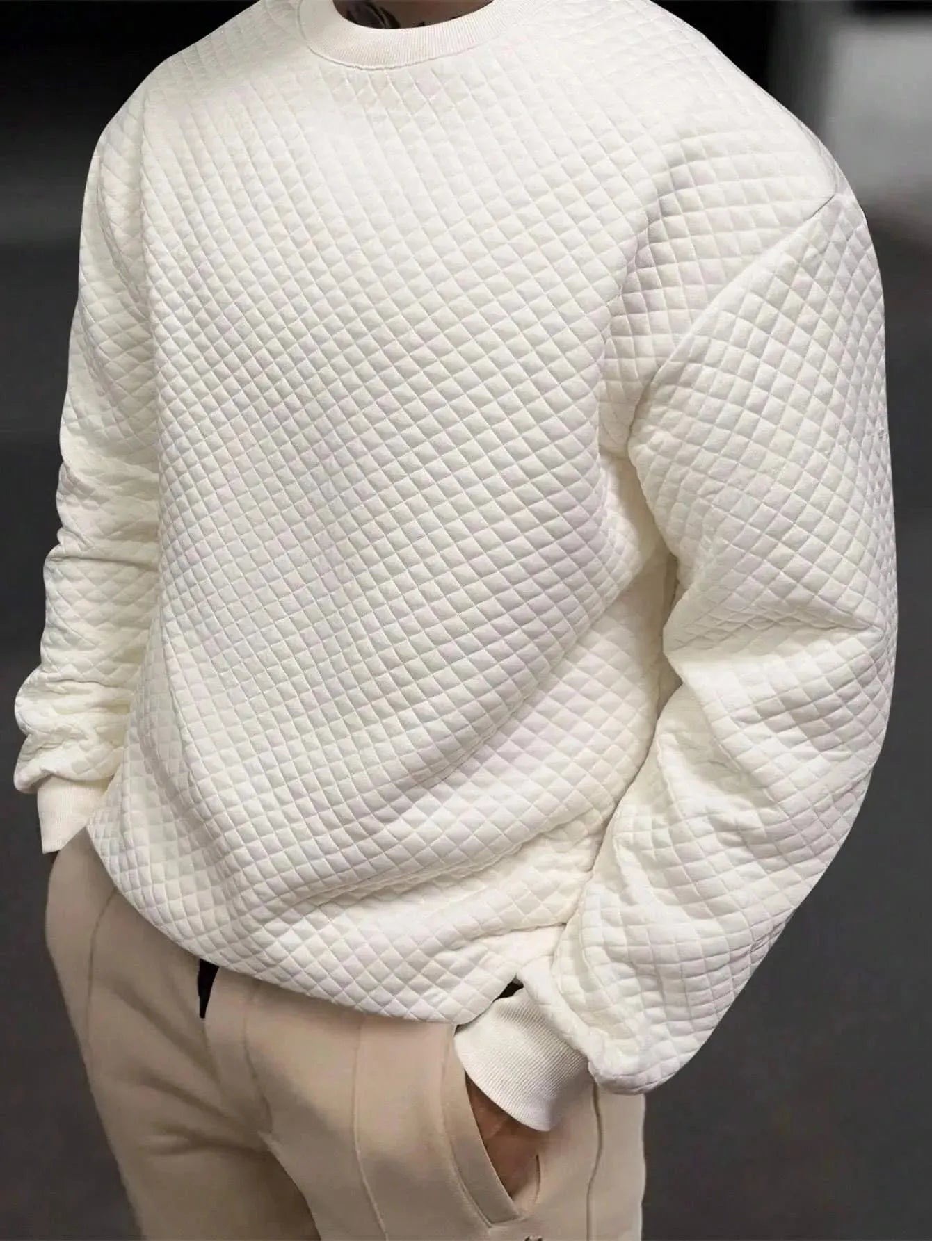 Manfinity Homme Men'S Drop Shoulder Sweatshirt - LustMia