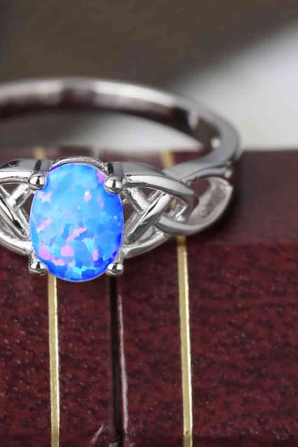 Crisscross 4 - Prong Opal Ring - LustMia