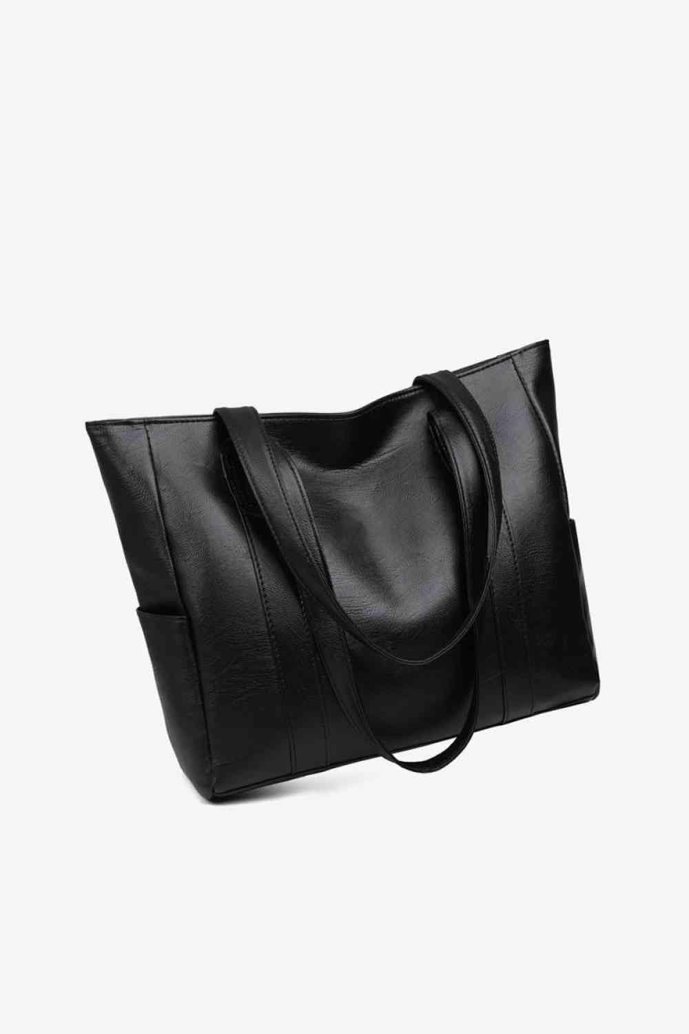 PU Leather Tote Bag - LustMia