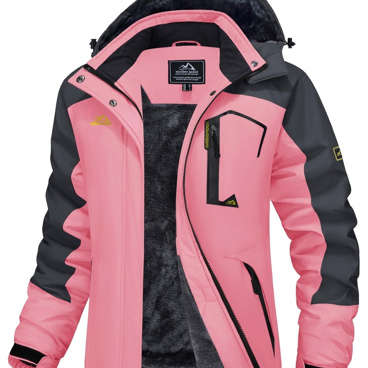 Winter Storm Chaser Jacket - Waterproof Insulated Thermal Fleece Lined Coat - Women - LustMia