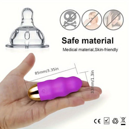 Rechargeable 12Mode Bullet Vibrator with Remote Control - LustMia