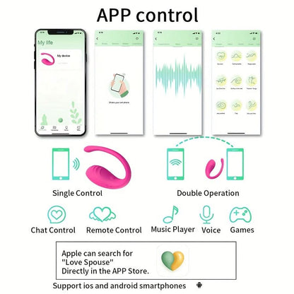 Single Wearable Panty Vibrator with APP Control for Couples - LustMia