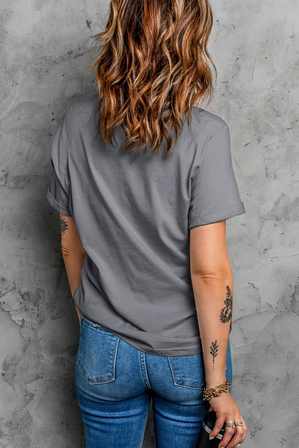 USA Round Neck Short Sleeve T-Shirt - LustMia