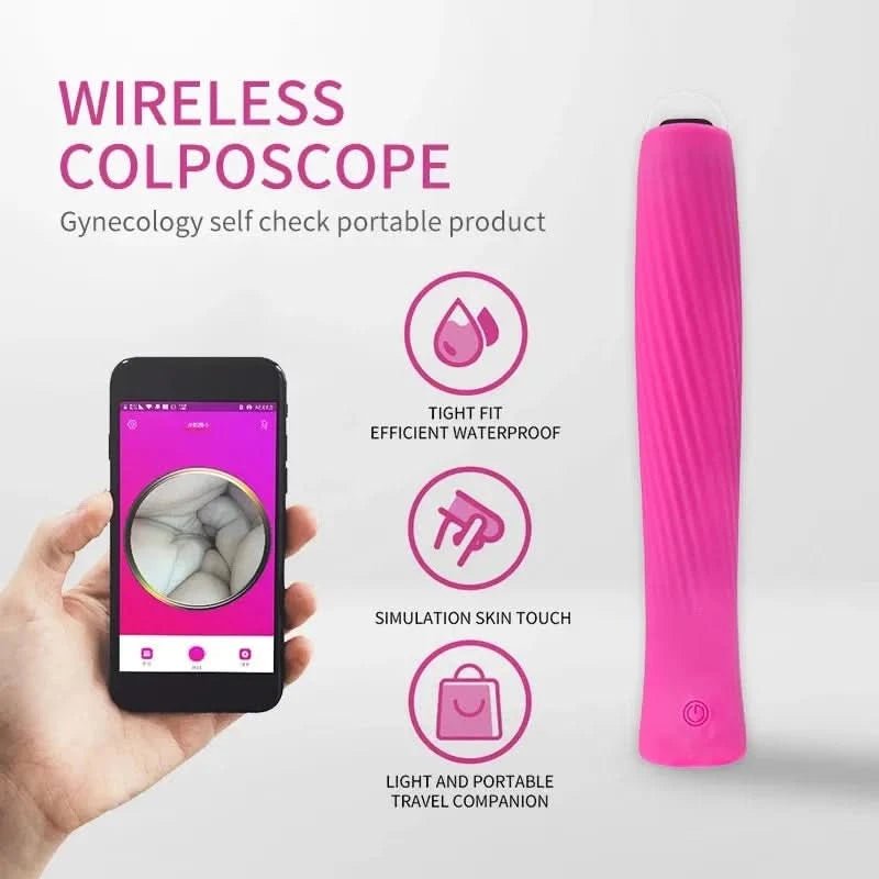 1080P WiFi Vagina Endoscope Camera sex Dildo Vibrator Lntelligent Visual 5 Frequencies APP Control Dildo Body Massager - LustMia