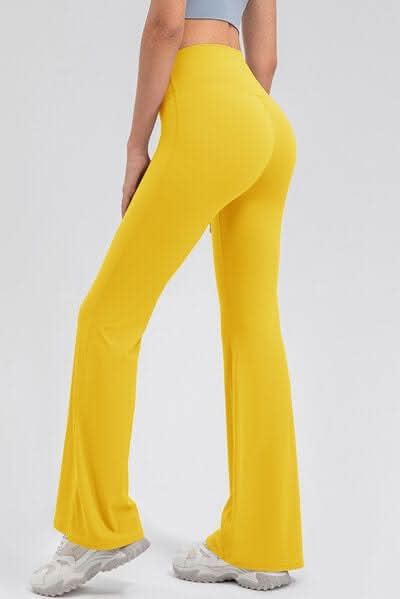 High Waist Straight Active Pants - LustMia