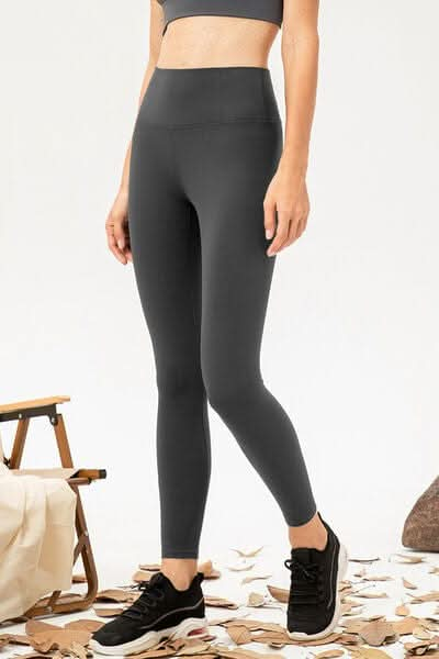 High Waist Skinny Active Pants - LustMia