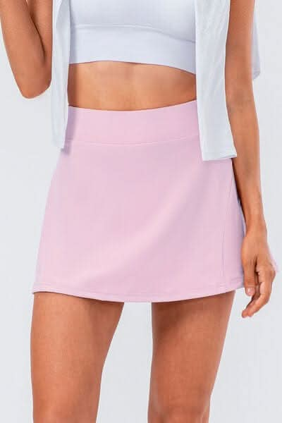 High Waist Pleated Active Skirt - LustMia