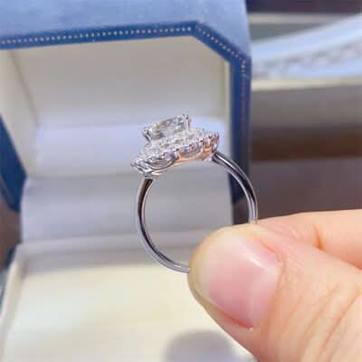 2 Carat Moissanite 925 Sterling Silver Ring - LustMia