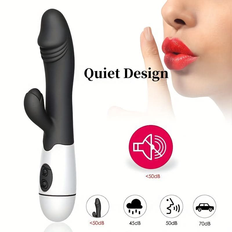 1pc AV Stick Vibrator 30 Frequencies Double Head Clitoris Vagina Masturbation Vibrator Massage Stick Sex Toy For Women - LustMia