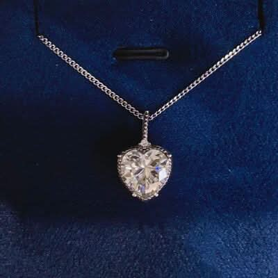 2 Carat Moissanite 925 Sterling Silver Necklace - LustMia