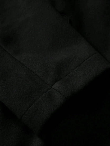 Manfinity Mode Men'S Shirt Collar Lapel Woolen Coat - LustMia