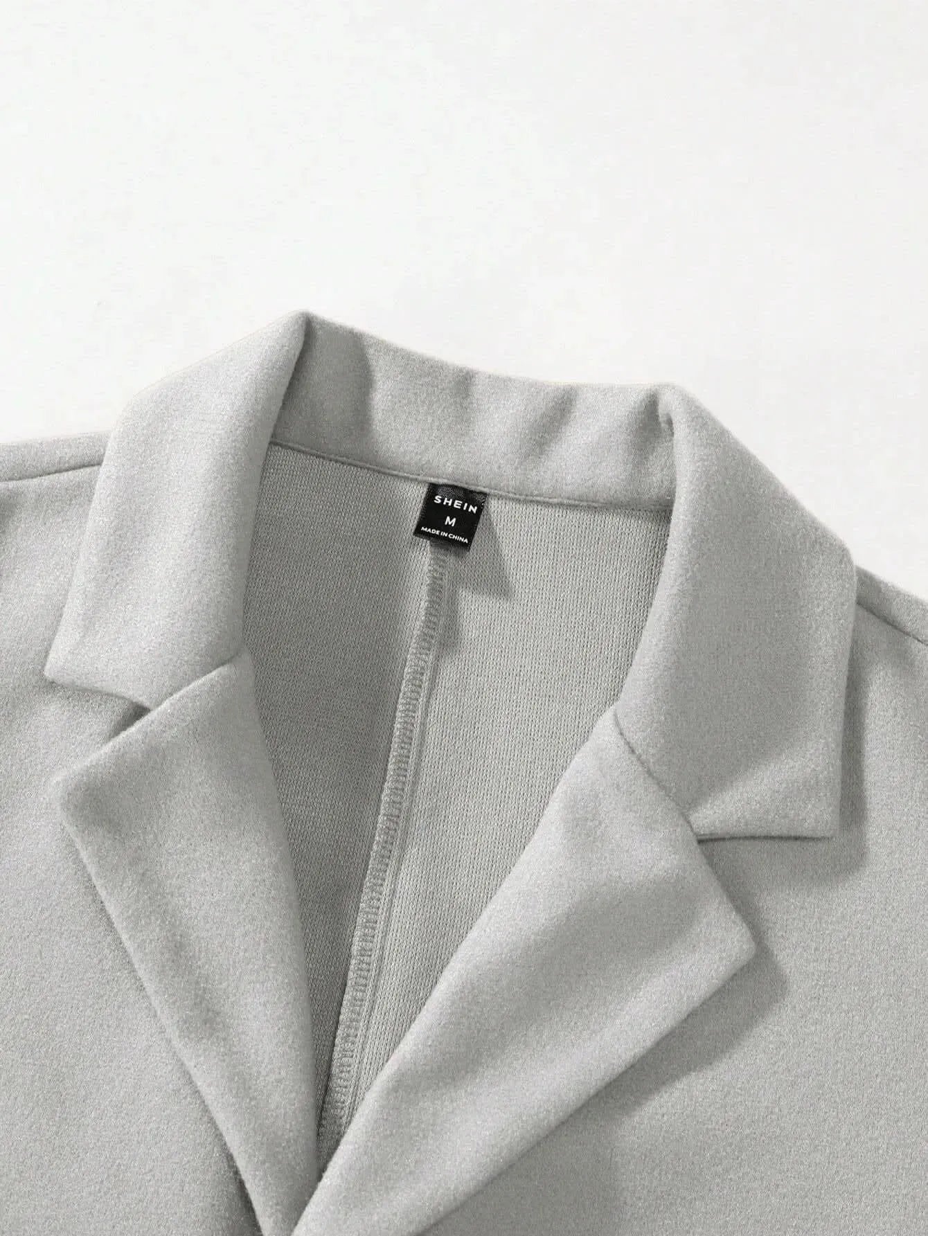 Manfinity Mode Men'S Shirt Collar Lapel Woolen Coat - LustMia