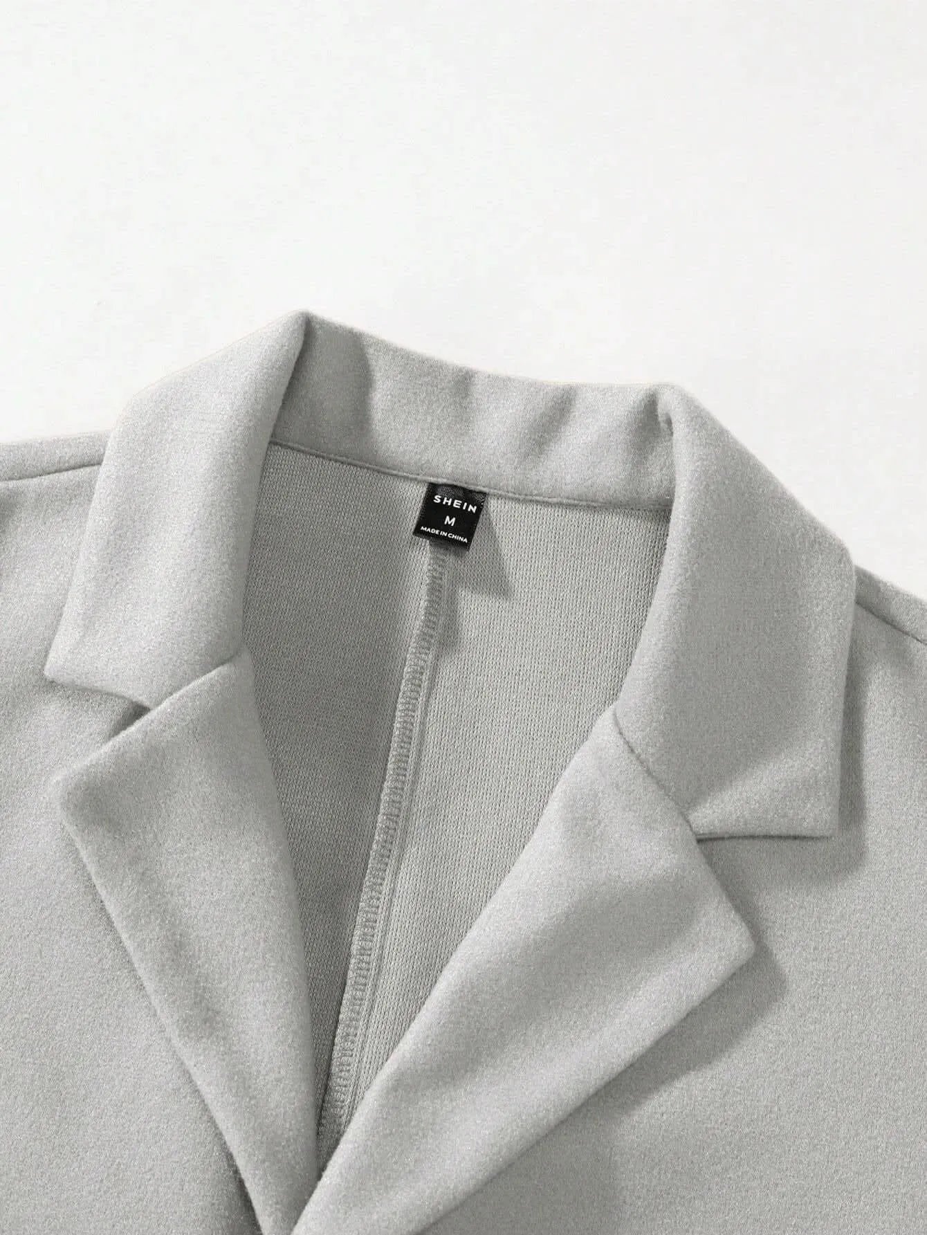 Manfinity Mode Men'S Shirt Collar Lapel Woolen Coat - LustMia