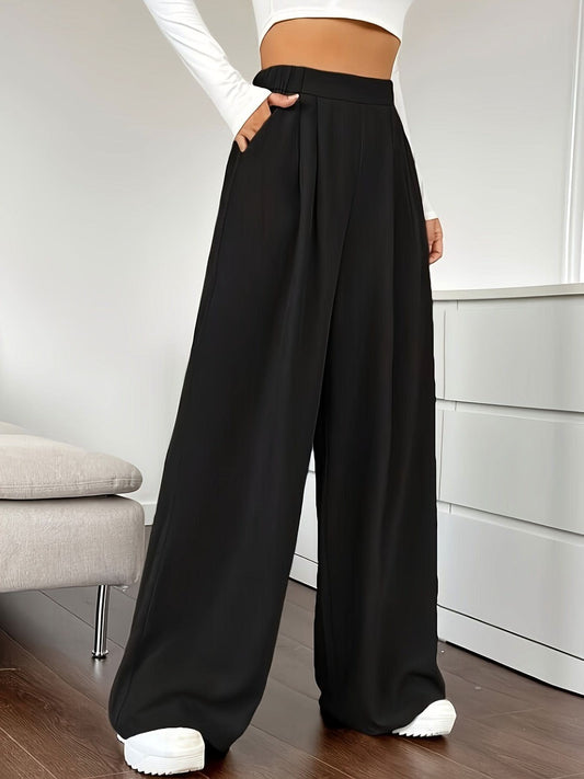 Chic High Waist Wide Leg Pants SpringSummer Essential - LustMia