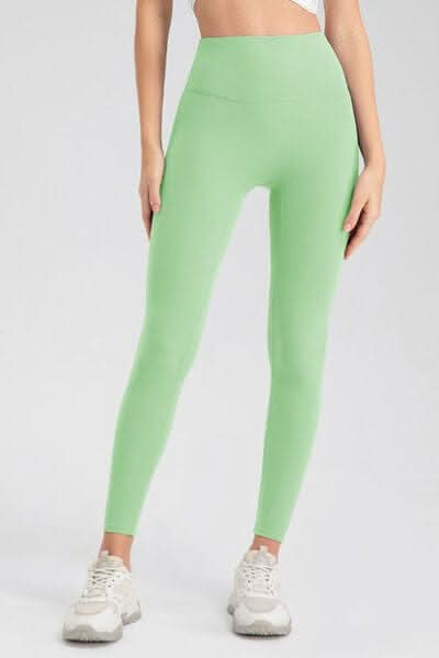 High Waist Skinny Active Pants - LustMia