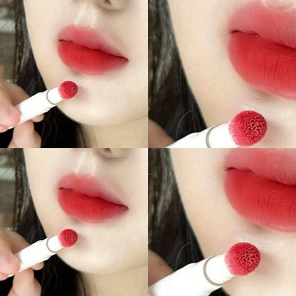 Fluffy Velvet Soft Lip Glaze Liquid Lipstick, Nude Matte Rose Red Pigment Waterproof Long Lasting Makeup For Cheek And Lip - LustMia