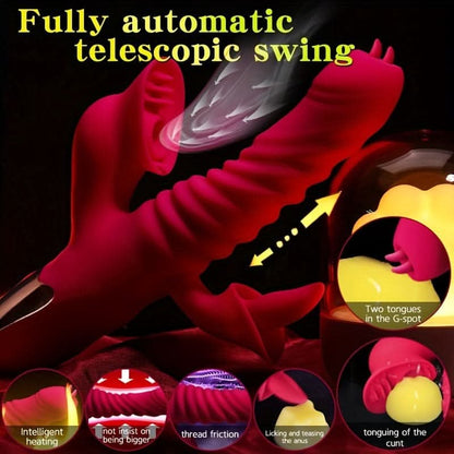 Versatile 4in1 Vibrating Sex Toy for Couples - LustMia