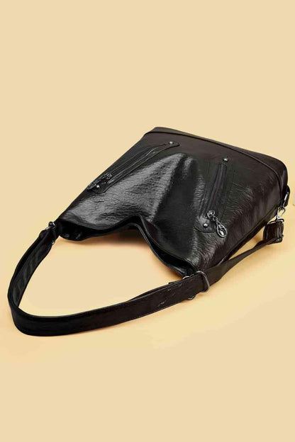 PU Leather Shoulder Bag - LustMia