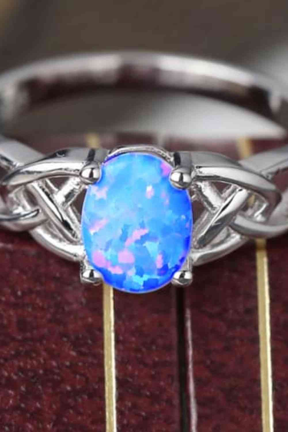 Crisscross 4 - Prong Opal Ring - LustMia