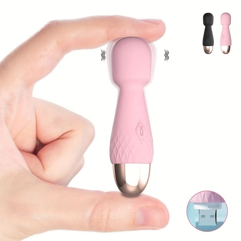 1pc Mini G - Spot Vibrator, Clitoris Stimulator AV Stick G Spot Massager Female Masturbator Sex Toys For Woman, Pink - LustMia