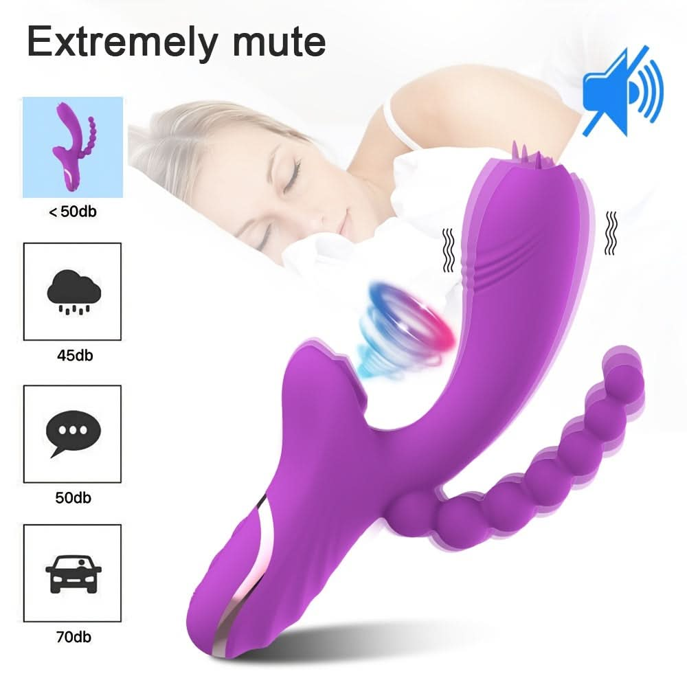 1pc Fully Automatic Rechargeable Vibrator, High - power Female AV Vibrator, Waterproof Adult Toy Sex Toys For Couples - LustMia